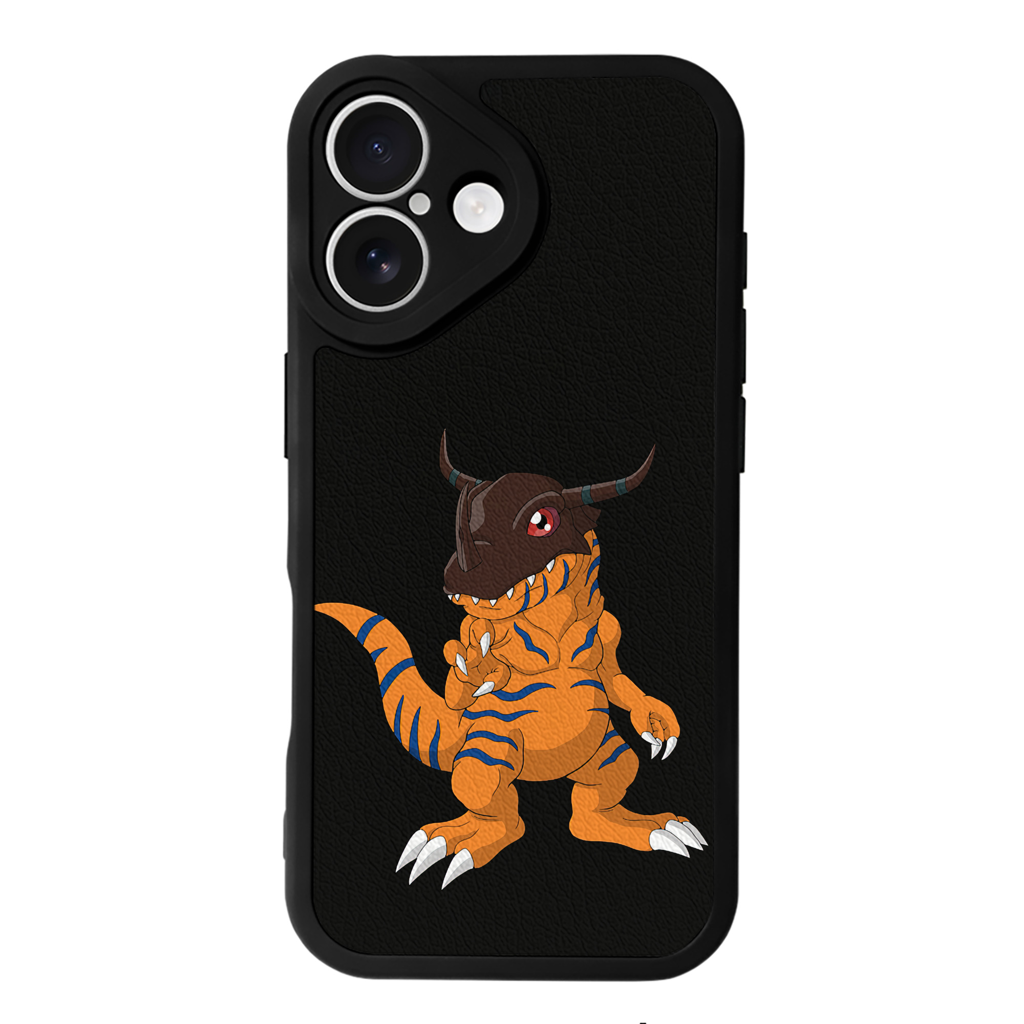 （画像用） Digimon デジタルモンスター/デジモン 【iPhone 16シリーズ対応】シリコンスマホケース（レザー調） 材質：シリコン